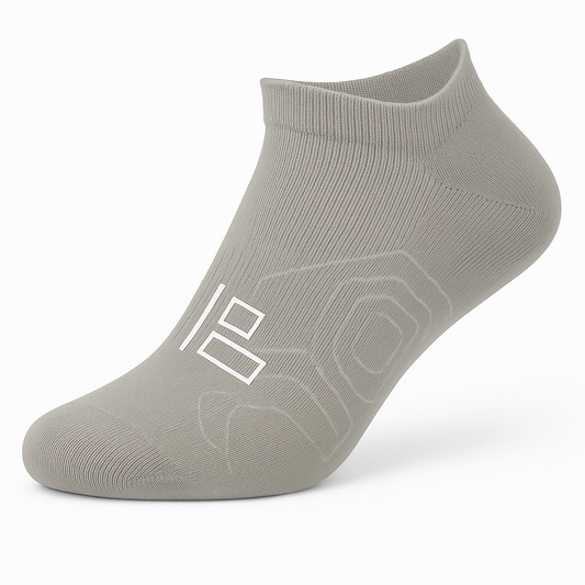 Grey Athletic Ankle Socks (2-Pack)