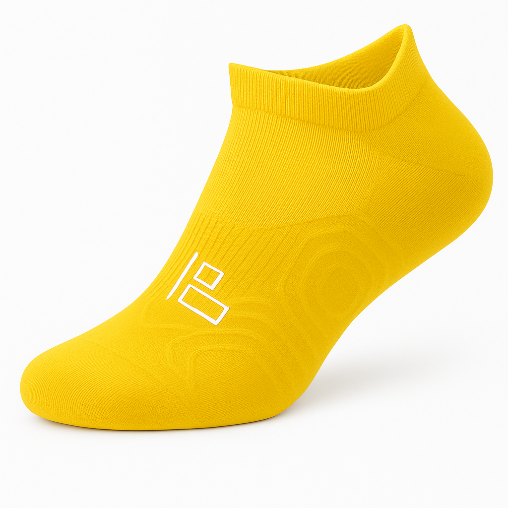 Yellow Athletic Ankle Socks (2-Pack)
